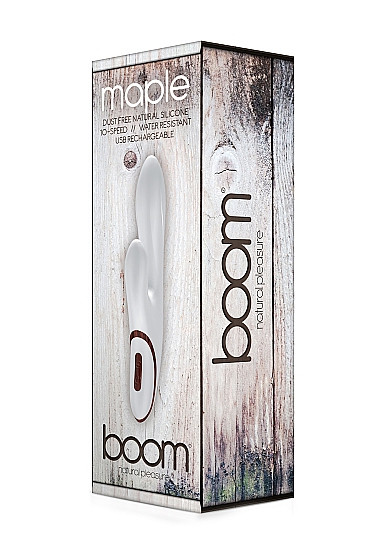 Вибромассажер со стимуляцией клитора Maple - 23 см.