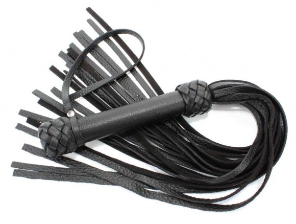 Черная плеть с плетением турецкие головы - 60 см. Черная плеть с плетением турецкие головы - 60 см.