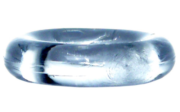 Прозрачное эрекционное кольцо без рельефа Прозрачное эрекционное кольцо без рельефа