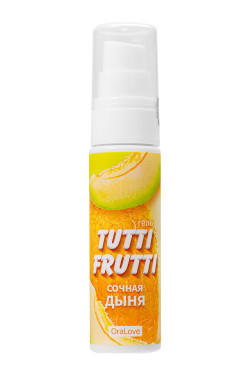 Гель-смазка Tutti-frutti со вкусом сочной дыни - 30 гр.