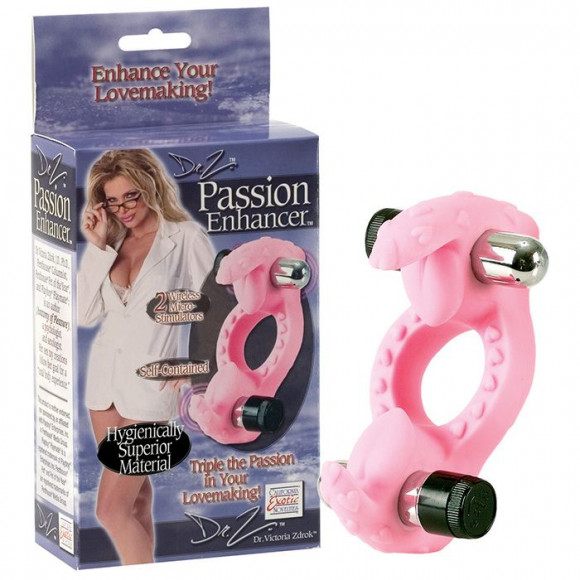 Розовое виброкольцо Dr. Z PASSION ENHANCER