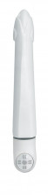 Белый вибратор Suzi - 15 см. Белый вибратор Suzi - 15 см.