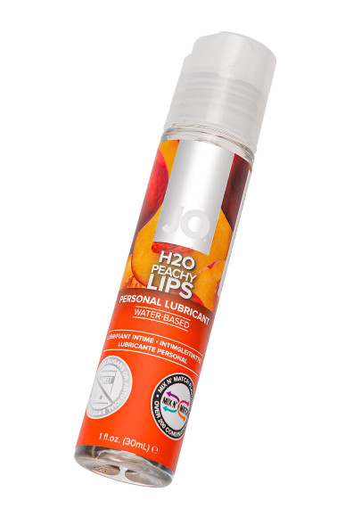 Лубрикант с ароматом персика JO Flavored Peachy Lips - 30 мл.