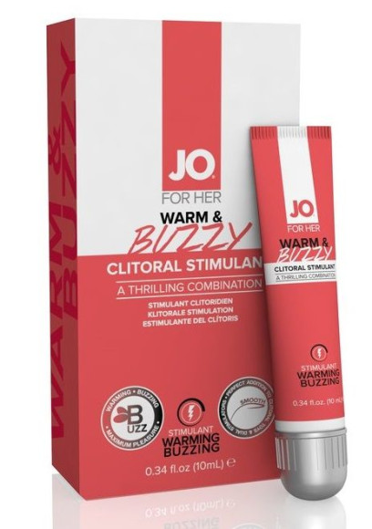 Клиторальный крем JO WARM & BUZZY CLITORAL GEL - 10 мл. Клиторальный крем JO WARM & BUZZY CLITORAL GEL - 10 мл.