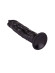 Чёрный фаллоимитатор без мошонки - 19,5 см. Чёрный фаллоимитатор без мошонки - 19,5 см.
