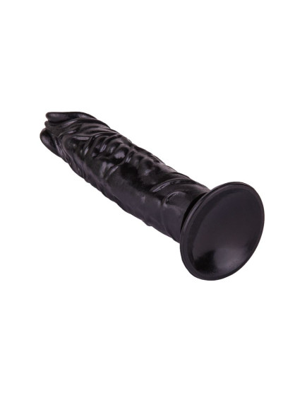 Чёрный фаллоимитатор без мошонки - 19,5 см. Чёрный фаллоимитатор без мошонки - 19,5 см.