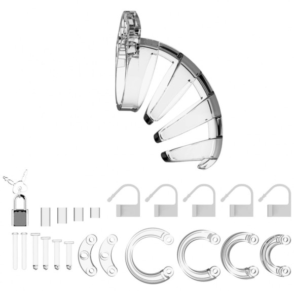 Прозрачный мужской пояс верности Model 02 Chastity Прозрачный мужской пояс верности Model 02 Chastity