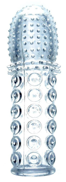 Прозрачная закрытая насадка на пенис - 13,5 см. Прозрачная закрытая насадка на пенис - 13,5 см.