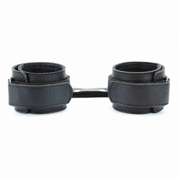 Чёрные кожаные наручники Чёрные кожаные наручники