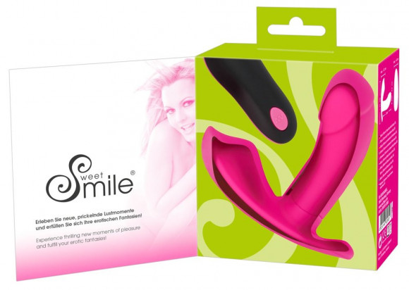 Розовый вибромассажер RC Panty Vibrator со стимулятором клитора Розовый вибромассажер RC Panty Vibrator со стимулятором клитора