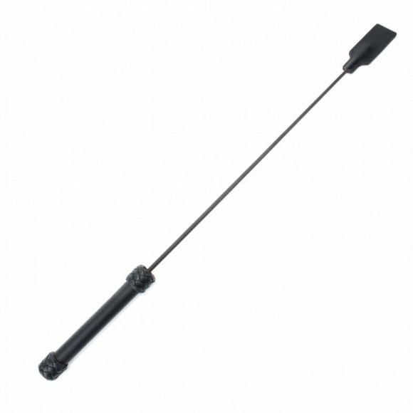 Чёрный кожаный стек - 77 см. Чёрный кожаный стек - 77 см.