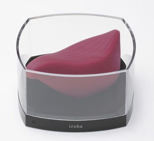 Бордовый клиторальный стимулятор IROHA TORI Бордовый клиторальный стимулятор IROHA TORI