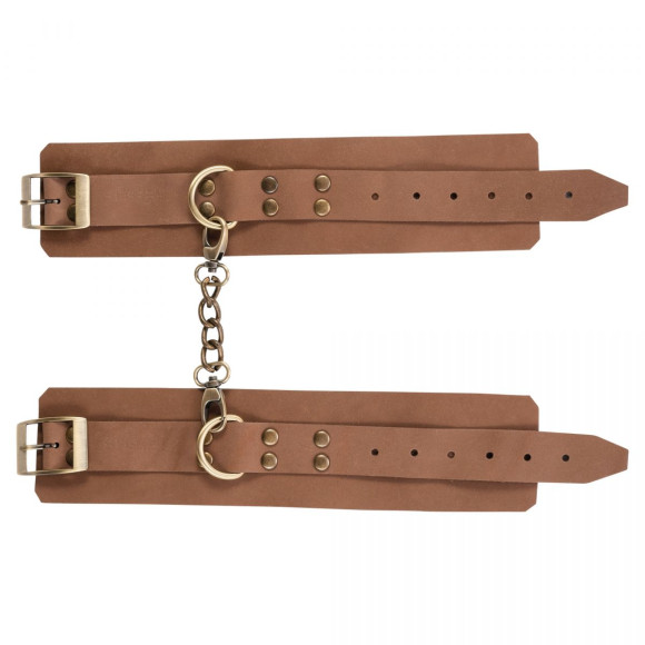 Коричневые кожаные наручники Maya Коричневые кожаные наручники Maya