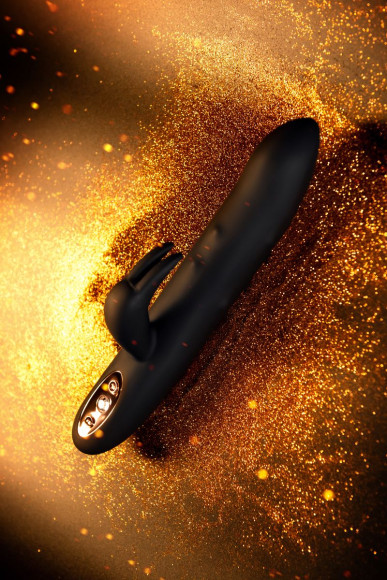 Черный вибратор-кролик Waname D-Splash Hail - 23,8 см. Черный вибратор-кролик Waname D-Splash Hail - 23,8 см.