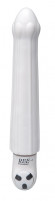 Белый вибромассажёр Saffron - 16 см. 
