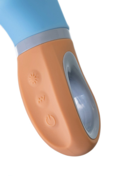 Голубой силиконовый вибратор Bluebell - 18,5 см. Голубой силиконовый вибратор Bluebell - 18,5 см.