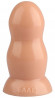 Телесная гладкая анальная втулка - 15,5 см.