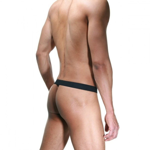 Мужские откровенные трусы из черных ремешков Мужские откровенные трусы из черных ремешков