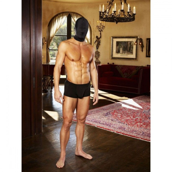 Черная глухая маска на голову Черная глухая маска на голову