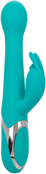 Бирюзовый вибратор-кролик Enchanted Oscillate с функцией пенетрации и вращением бусин Бирюзовый вибратор-кролик Enchanted Oscillate с функцией пенетрации и вращением бусин