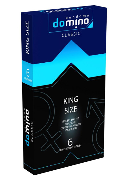 Презервативы увеличенного размера DOMINO Classic King size - 6 шт. Презервативы увеличенного размера DOMINO Classic King size - 6 шт.
