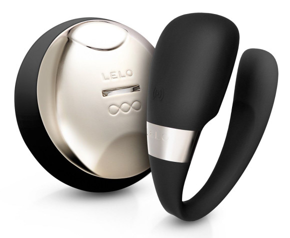 Чёрный вибромассажёр для пар Tiani 3 с дистанционным управлением Чёрный вибромассажёр для пар Tiani 3 с дистанционным управлением