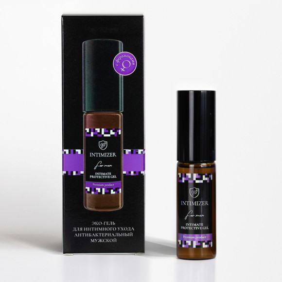 Мужской антибактериальный эко-гель для интимного ухода Intimizer - 20 мл. Мужской антибактериальный эко-гель для интимного ухода Intimizer - 20 мл.