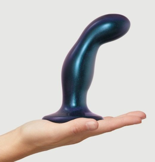 Темно-синяя насадка Strap-On-Me Dildo Plug Snaky size M Темно-синяя насадка Strap-On-Me Dildo Plug Snaky size M