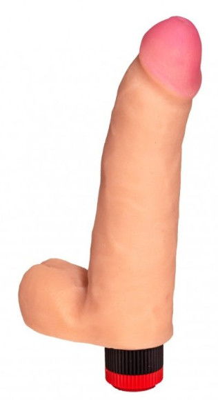 Телесный реалистичный вибратор №73 - 20 см. Телесный реалистичный вибратор №73 - 20 см.