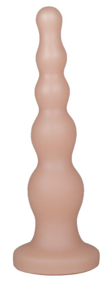 Телесная анальная ёлочка - 17,5 см. Телесная анальная ёлочка - 17,5 см.