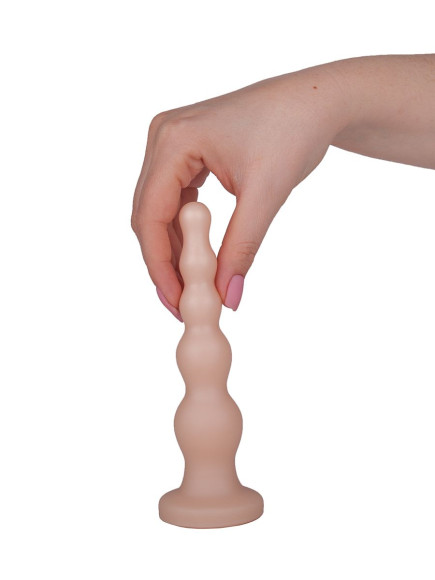 Телесная анальная ёлочка - 17,5 см. Телесная анальная ёлочка - 17,5 см.