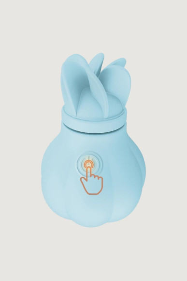 Голубой стимулятор клитора с 5 насадками Caress Голубой стимулятор клитора с 5 насадками Caress