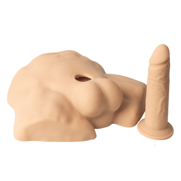 Телесный мужской полуторс с фаллоимитатором SILEXD Apollo S 7 Телесный мужской полуторс с фаллоимитатором SILEXD Apollo S 7