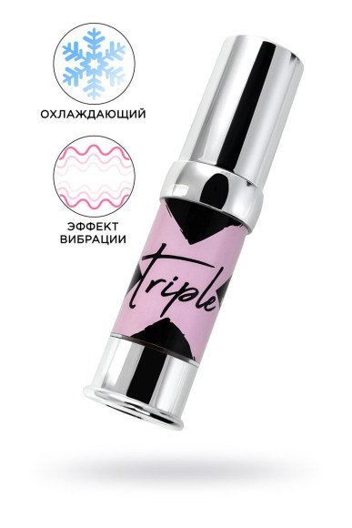 Возбуждающий гель с эффектом вибрации и охлаждения Triple X 3 in 1 Unisex Pleasure Enhancer Gel - 15 мл. Возбуждающий гель с эффектом вибрации и охлаждения Triple X 3 in 1 Unisex Pleasure Enhancer Gel - 15 мл.