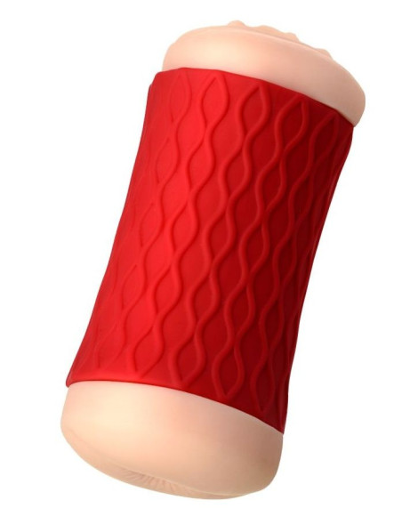 Двухсторонний мастурбатор JOS NADIN в красном цилиндре Двухсторонний мастурбатор JOS NADIN в красном цилиндре