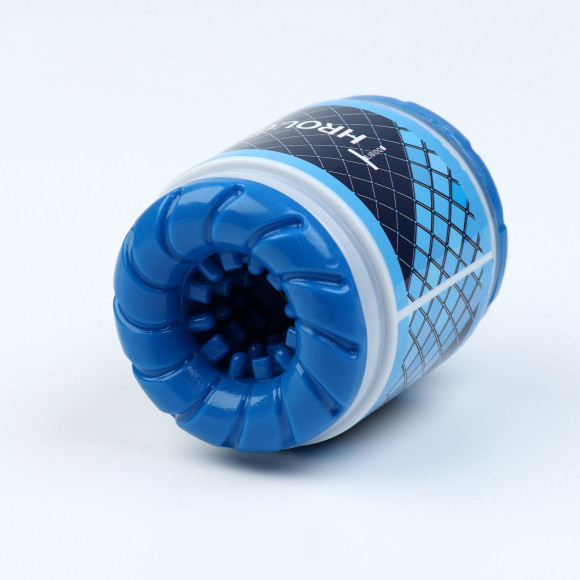 Синий сквозной мастурбатор Through SOFT Синий сквозной мастурбатор Through SOFT