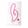 Двойной розовый вибратор Silhouette S15 - 20 см.
