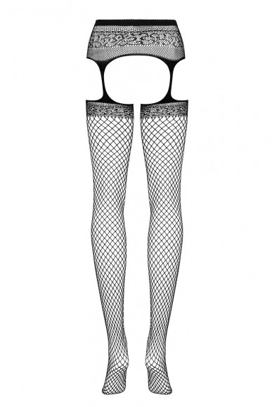 Ажурные колготки с вырезами и интимным доступом
