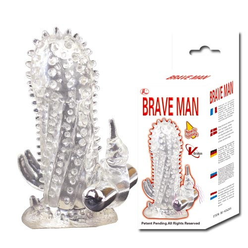 Насадка-удлинитель с пупырышками, усиками и вибрацией Насадка-удлинитель с пупырышками, усиками и вибрацией