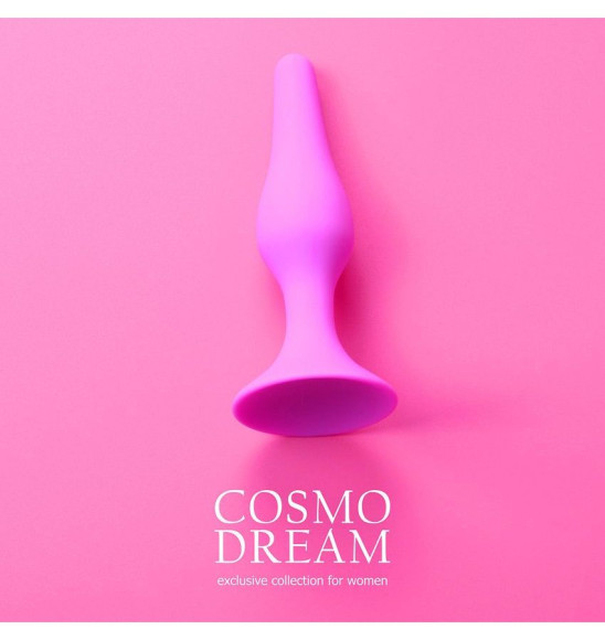 Розовая анальная втулка с ограничителем - 10 см. Розовая анальная втулка с ограничителем - 10 см.