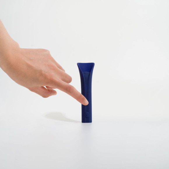 Синий мини-вибромассажёр Caress Синий мини-вибромассажёр Caress