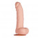Телесный фаллоимитатор PURRFECT SILICONE DELUXE DONG 8.5INCH - 21 см.