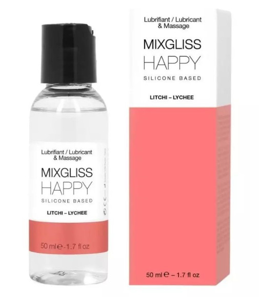 Смазка на силиконовой основе Mixgliss Happy - 50 мл. Смазка на силиконовой основе Mixgliss Happy - 50 мл.