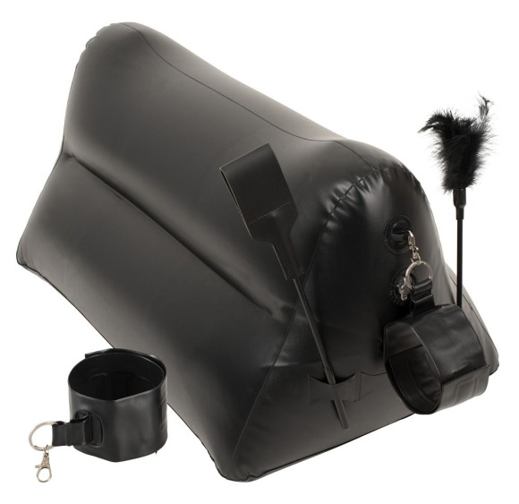 Надувная любовная подушка Portable Triangle Cushion с аксессуарами Надувная любовная подушка Portable Triangle Cushion с аксессуарами