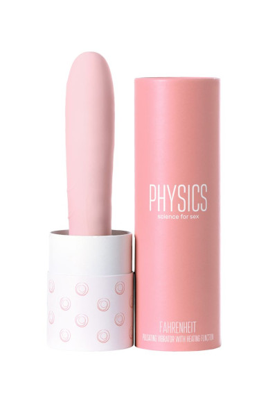 Розовый силиконовый вибратор с функцией нагрева и пульсирующими шариками FAHRENHEIT - 19 см. Розовый силиконовый вибратор с функцией нагрева и пульсирующими шариками FAHRENHEIT - 19 см.
