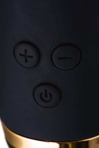 Чёрный вибратор WANAME Storm со стимулирующими рёбрами - 22,5 см. Чёрный вибратор WANAME Storm со стимулирующими рёбрами - 22,5 см.