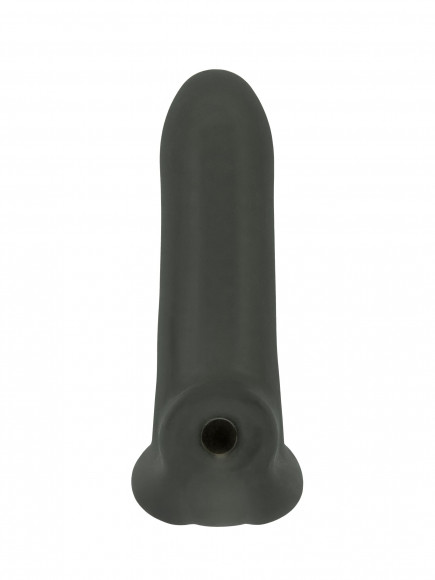 Черный фаллоудлинитель Striker - 13,5 см.