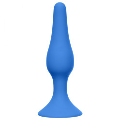 Синяя анальная пробка Slim Anal Plug Large - 12,5 см. Синяя анальная пробка Slim Anal Plug Large - 12,5 см.