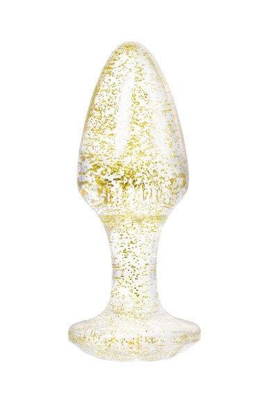 Золотистая акриловая анальная втулка - 8 см. Золотистая акриловая анальная втулка - 8 см.