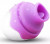 Фиолетово-белый клиторальный стимулятор Sex Massager